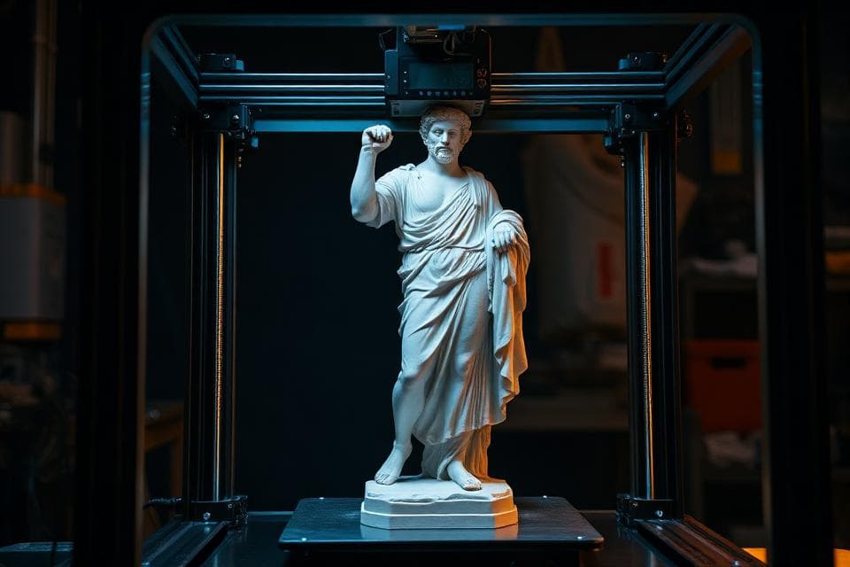 3D printing process at Aion Statues